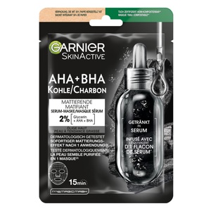 Garnier, GARNIER Hydra Bomb Tuchmaske mit schwarzer Alge (1 Stk), GARNIER Hydra Bomb Tuchmaske mit schwarzer Alge (1 Stk)