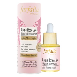 Farfalla, Farfalla Alpine Rose A+ Bakuchiol Intensivkur (15ml), farfalla Alpenrose A+ Cure intensiv Anti-Age