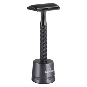 Beldura, Matte Black Rasierhobel Mit Ständer Damen ONE SIZE, Beldura - Rasierhobel mit Ständer Matte Schwarz