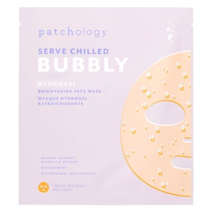 patchology, Serve Chilled Bubbly Hydrogel Mask, Serve Chilled Bubbly Hydrogel Mask