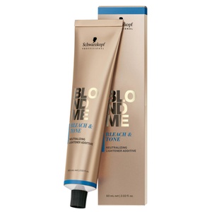 Schwarzkopf Professional, Schwarzkopf BLONDME Bond Aufrechterhaltende Haarfarbe für Blondinen - Tonen, ..., Schwarzkopf Professional BlondMe Bleach & Tone Ash 60ml