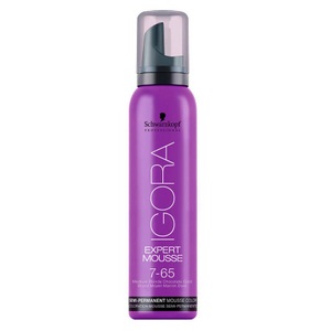 Schwarzkopf Prof., Schwarzkopf Prof. Igora Expert Mousse Mittelblond Schoko Gold 7-65 100ml, Schwarzkopf Professional Igora Expert Mousse 7/65 Mittelblond Schoko Gold - 100ml