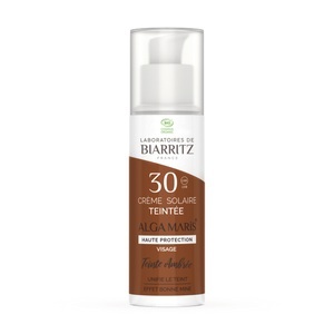 Biarritz, Getönte GESICHTSCREME SPF 30 BERNSTEIN, Laboratoires de Biarritz - AM Sonnencr. Ges. get. Bernstein 30
