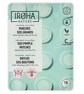 Iroha, Iroha Nature - SOS Pimple Patches, IROHA Nature SOS Patches gegen Hautunreinheiten (18 Stk)