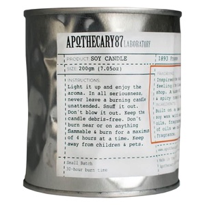 Apothecary87, Apothecary87 Grooming - Soy Wax Candle 1893 Fragrance, 