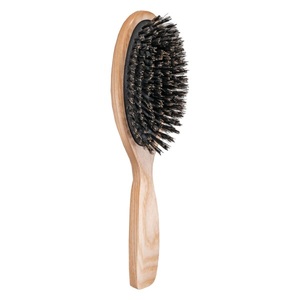 TRISA, Trisa Natural Brilliance Haarbürste oval Wildschweinborsten 1 Stück, Trisa Natural Brilliance Haarbürste reine Borsten (1 Stk)