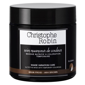 Christophe Robin, Christophe Robin Variation Mask Mask Pocket Ash Brown Haarfarbe 75ml, Christophe Robin Soins Nuanceurs de Couleur Pocket Brun Froid 75ml