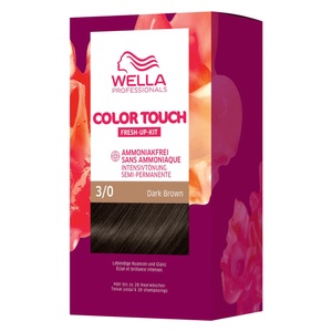 Wella, CT - Fresh Up Kit Pure Naturals 3/0 Dark Brown, Wella Professionals Color Touch Fresh-Up Kits 3/0 Dark Brown 130ml