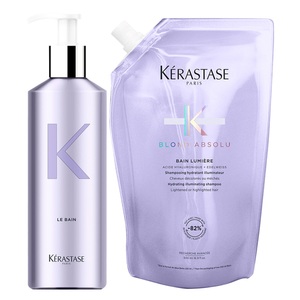 Kérastase, Blond Absolu - Bain Lumière Refill + Aluminium Flasche Duo, Blond Absolu - Bain Lumière Refill + Aluminium Flasche Duo