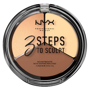 NYX Professional Makeup Nr. 02 - Light 3 Steps To Sculpt Puder 5g