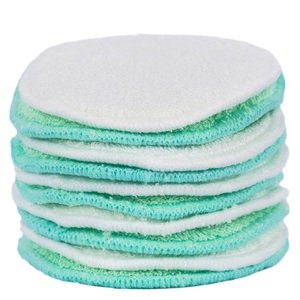 pandoo, pandoo Bambus Wattepads wiederverwendbar, pandoo Waschbare & wiederverwendbar Abschminkpads 10x8cm (10 Stück)