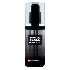 Beneva Black, Anti Grey Elixir | Gegen graue Haare | Wirkt in 4 Monaten ? Swiss Made ? Studie bestätigt Erfolg, Anti-Grey Elixir