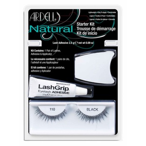 Ardell, Natural Starter Kit Lashes - 110 Black, Ardell False Lashes - Starterkit Natural Lash 110