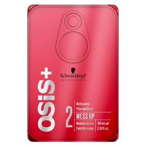 Schwarzkopf, Schwarzkopf Osis + Mess Up Matt Gum (mittlere Control) 100ml / 3.4 oz, Schwarzkopf Professional Osis Mess Up Matte Paste - 100ml