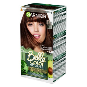 Belle Color, Haarfarbe Damen . LEUCHTENDE KASTANIE, GARNIER Belle Color Naturals 4.13 Leuchtende Kastanie (1 Stk)