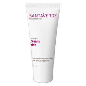 Santaverde, Santaverde Aloe Vera Creme Rich Gesichtscreme 30ml, SANTAVERDE Aloe Vera Creme rich