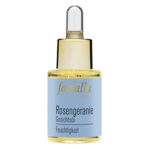 Farfalla, Farfalla Gesichtsöl - Rosengeranie Feuchtigkeitsspendendes Gesichtsöl, Farfalla Gesichtsöl Rosengeranie (15ml)