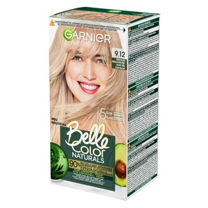 Belle Color, Haarfarbe Damen . SEHR HELLES PERLGLANZBLOND, GARNIER Belle Color Naturals 9.12 Sehr helles Perlglanzblond (1 Stk)