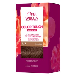 Wella, CT - Fresh Up Kit Pure Naturals 6/7 Chocolate, Wella Professionals Color Touch Fresh-Up Kits 6/7 Chocolate 130ml