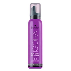 Schwarzkopf Prof., Schwarzkopf Prof. Igora Expert Mousse Hellblond Cendré 8-1 100ml, Schwarzkopf Professional Igora Expert Mousse 8/1 Hellblonde Cendré - 100ml