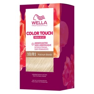 Wella, CT - Fresh Up Kit Pure Naturals 10/81 Platinum Blonde, Wella Professionals Color Touch Fresh-Up Kits 10/81 Platinum Blonde 130ml