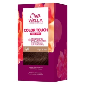Wella, CT - Fresh Up Kit Pure Naturals 5/0 Light Brown, Wella Professionals Color Touch Fresh-Up Kits 5/0 Light Brown 130ml