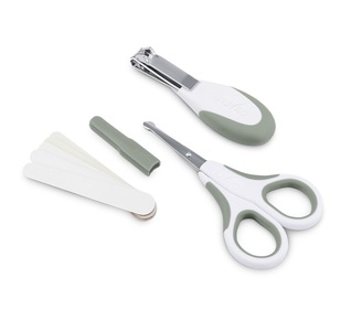 nuvita, NUVita - Baby Nagelpflege Set Mit Edelstahlschere, Nagelknipser Und Nagelfeilen Grün