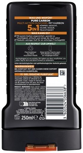 L´Oréal Men Expert, L´OrÉal Men Expert L´OrÉal Men Expert Carbon Clean 5in1 Multi-Action Duschgel duschgel 250.0 ml, L'Oréal Men Expert - Carbon Clean Karbonduschgel 5in1 Multiaction Waschgel