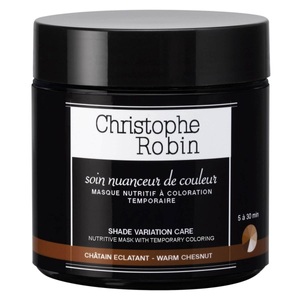 Christophe Robin, Christophe Robin Variation Mask Mask Pocket Warm Chesnut Haarfarbe 75ml, Christophe Robin Soins Nuanceurs de Couleur Pocket Châtain Eclatant 75ml