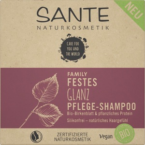 SANTE, Sante Haarpflege Sante Haarpflege Festes Glanz Pflege-Shampoo 60.0 g, SANTE Naturkosmetik Festes Glanz Pflege-Shampoo Bio-Birkenblatt & Pflanzliches Protein