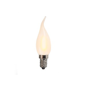 LUEDD, 5er Set E14 LED gefrostete Kerzenlampe BXS35 1W 100 Lumen 2200K