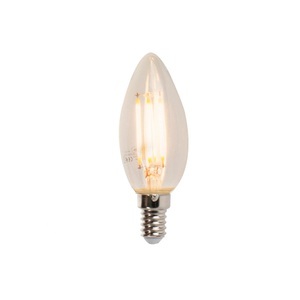 LUEDD, 5er Set E14 dimmbare LED Filament Kerzenlampen 5W 360lm 2700K