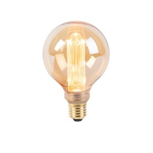 LUEDD, LED Lampe G95 E27 5W 1800K gelb 3-stufig dimmbar, LED Lampe G95 E27 5W 1800K gelb 3-stufig dimmbar