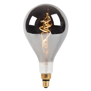 LUEDD, E27 dimmbare LED Spiral Glühlampe A165 Rauch 250 lm 2100K