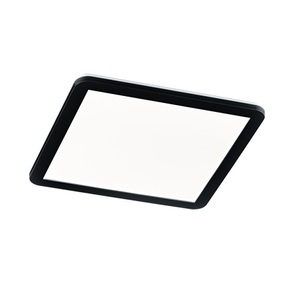 TRIO LEUCHTEN, Deckenleuchte quadratisch schwarz 40 cm inkl. LED 3-stufig dimmbar IP44 - Lope