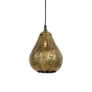 QAZQA, Orientalische Pendelleuchte Gold - Billa Dia