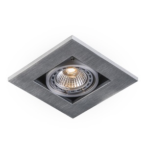 QAZQA, Set aus 10 modernen Einbaustrahlern Aluminium 3 mm stark - Qure, Set aus 10 modernen Einbaustrahlern Aluminium 3 mm stark - Qure