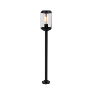 QAZQA, Design Stehaußenlampe schwarz 100 cm IP44 - Schiedam, Design Stehaußenlampe schwarz 100 cm IP44 - Schiedam