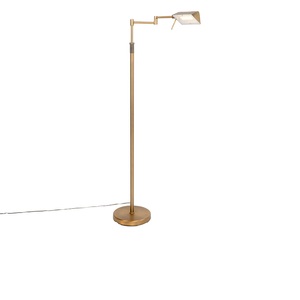 QAZQA, Design Stehleuchte Bronze inkl. LED mit Touch Dimmer - Notia