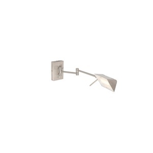 QAZQA, Moderne Wandleuchte Stahl inkl. LED mit Touch Dimmer - Notia