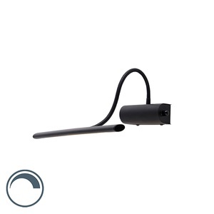 QAZQA, Design Wandleuchte schwarz 32 cm inkl. LED mit Dimmer - Tableau