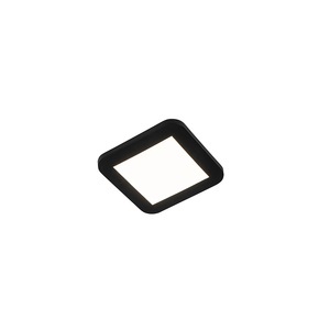 QAZQA, Deckenleuchte schwarz inkl. LED 3-stufig dimmbar IP44 - Steve