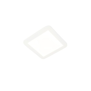 QAZQA, Deckenleuchte weiß 22,5 cm inkl. LED 3-stufig dimmbar IP44 - Steve, Deckenleuchte weiß 22,5 cm inkl. LED 3-stufig dimmbar IP44 - Steve