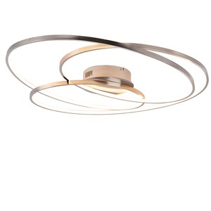 TRIO LEUCHTEN, LED-Deckenlampe Gale, 80 cm, nickel matt