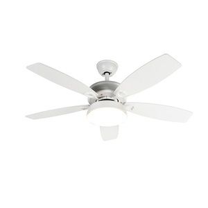 QAZQA, Design Deckenventilator weiß inkl. LED mit Fernbedienung - Malaki, Design Deckenventilator weiß inkl. LED mit Fernbedienung - Malaki