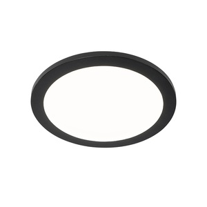QAZQA, Deckenleuchte weiß 30 cm inkl. LED 3-stufig dimmbar IP44 - Steve, Deckenleuchte schwarz 30 cm inkl. LED 3-stufig dimmbar IP44 - Steve