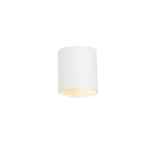 QAZQA, Moderne Wandlampe weiß - Sabbio