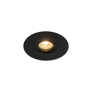 QAZQA, Moderner Einbaustich schwarz - Buco, Moderner Einbaustrahler schwarz 12 cm - Buco