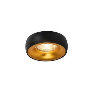 QAZQA, Design eingebautes Sportschwarz mit goldenem Interieur - Mooning