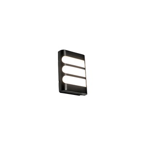 QAZQA, Moderne Wandleuchte schwarz inkl. LED IP44 - Gaev